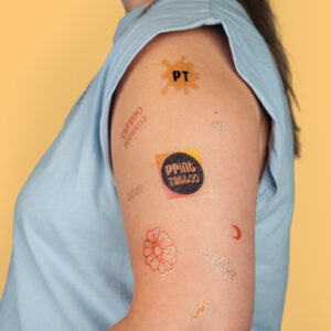 Glitzer-Klebetattoos mit deinem Motiv